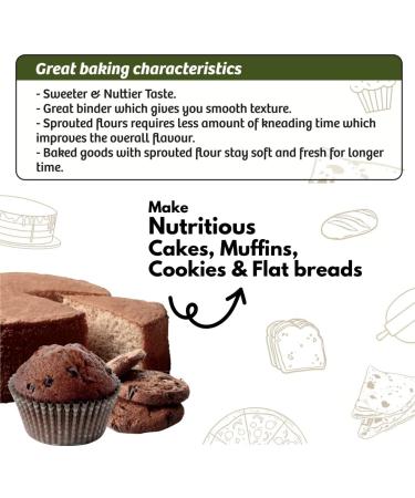 NIHKAN Gluten free Millets Baking Mix - 454g (1lb) | Self Raising Flour | All Purpose Baking Mix for Cakes Muffins & Cookies | High protein & High Fibre | Sugar Free & Dairy Free - Buy Online on GoSupps.com