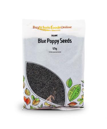 Organic Poppy Seeds - Blue 125g (BWFO) - Buy Online on GoSupps.com