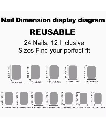 Gold Press On Nails - Short Square Fake Nails | Glue On Gold Mirror Design | Artificial Stick On Acrylic Nails for Women & Girls - Buy Online on GoSupps.com