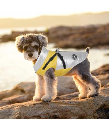 Winter Waterproof Dog Jacket - Warm Reflective Vest for Small & Medium Dogs (M White) | Windproof Cold Weather Dog Coat - Buy Online on GoSupps.com