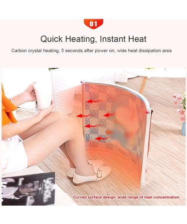 ZCBYBT Desk Heater - Fast Heating Arc Heater Graphene Carbon Crystal Leg & Foot Warmer Quiet Operation for Comfort - Buy Online on GoSupps.com