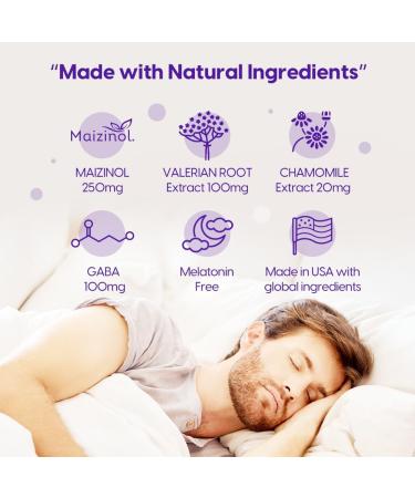 Univera Natural Dreams Melatonin-Free Gentle Sleep Support Natural Sleep Maizinol Valerian Root Chamomile Flower GABA Magnesium - 60 Capsules - Buy Online on GoSupps.com