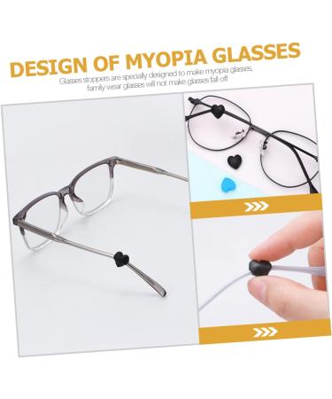 Housoutil Schnapps Glass - 20 Pairs Anti-Cover Glass Holders & Accessories | Black Silica Glasses Ears Anti-Clip - Buy Online on GoSupps.com