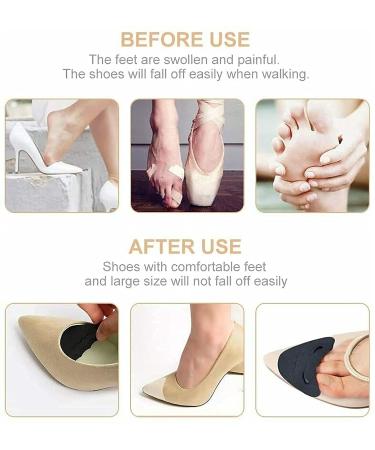 Toe Filler Inserts | Reusable Sponge Shoe Filler for Men & Women - Adjustable Toe Plug for Oversized Shoes Flats Sneakers & Heels (Black - Buy Online on GoSupps.com