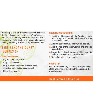 Malay Taste Curry Paste 185g Bundle - Rendang Nasi Goreng Sambal Oelek & Laksa - Buy Online on GoSupps.com