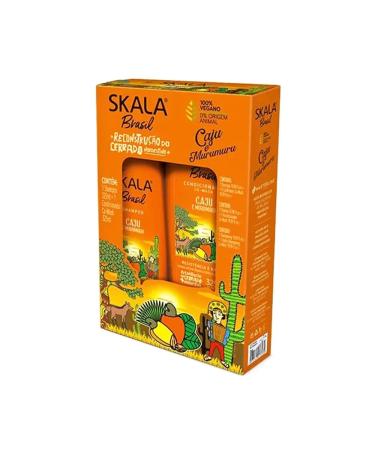 -Skala Expert- "Caju and Murumuru" shampoo + conditioner kit 2 * 325ml -100% vegan - Restores hydration and reduces frizz -