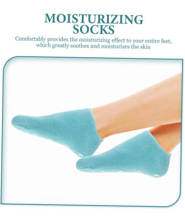 SKISUNO Gel Lined Socks 2 Pairs Gel Socks Miss Shopping Cart Soft Vegetable Gel Moisturizing Gel Heel Socks 22x10x1cm - Buy Online on GoSupps.com