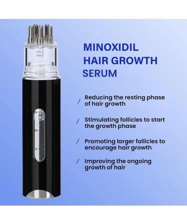 5% Minoxidil Hair Growth Serum for Men - Scalp Applicator Comb for Hair Loss & Beard Regrowth - Topical Solution to Thicken Hair - Buy Online on GoSupps.com