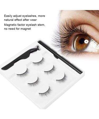 False Eyelashes Kit - 3 Pairs Magnetic Waterproof Eyeliner & Tweezers Set | Natural Makeup Tool for Soft Lashes - International Shipping Available - Buy Online on GoSupps.com