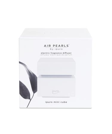 Ipuro Air Pearls Mini Cube - Extra quiet aroma diffuser to fill yourself - electronic room fragrance for large rooms - perfect for home office yoga and wellness mini cube white