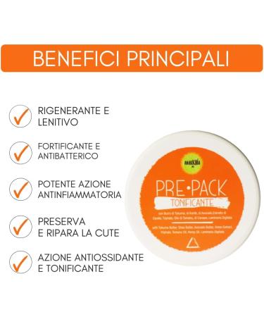  ANARKHIA BIO Fire Pre-Pack - Regenerating Hair Mask - Soothing Protective and Toning Pre-Shampoo Wrap - With Shea Butter Avocado Butter Triphala Tamanu Oil Brown Algae Oil - 200 - Buy Online on GoSupps.com