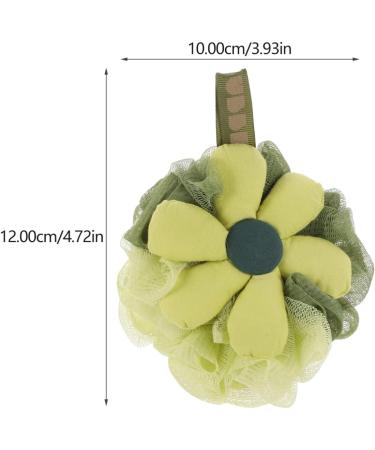 3pcs Flower Bath Ball Mesh Pouf - Exfoliating Baby Sponge & Kids Loofah | Reusable Shower Puff - Buy Online on GoSupps.com