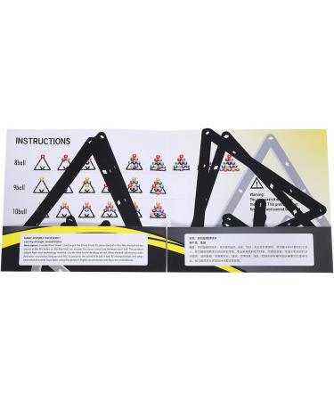 Zetiling 6PCS Magic Rack Billiards Sheet - Pool Table Triangle Ball Holder for 8, 9, and 10 Ball Rack - Cue Accessories - Buy Online on GoSupps.com