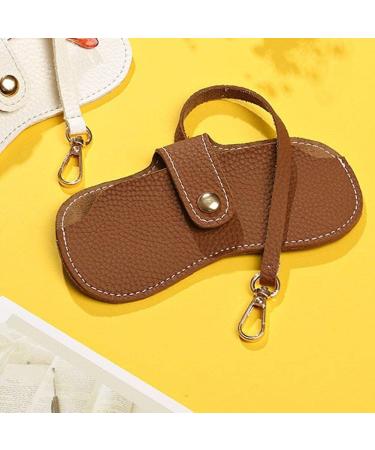 Vintage Leather Eyeglasses Case Holder | Portable Slim Sunglasses Pouch | Soft Glasses Bag for Men & Women - Brown - Buy Online on GoSupps.com