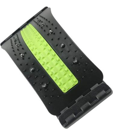 Verdant Touch Back Massage Device - Adjustable Lumbar Spine Extensor Board in Green & Black for Ultimate Back Relief | International Shipping Available - Buy Online on GoSupps.com