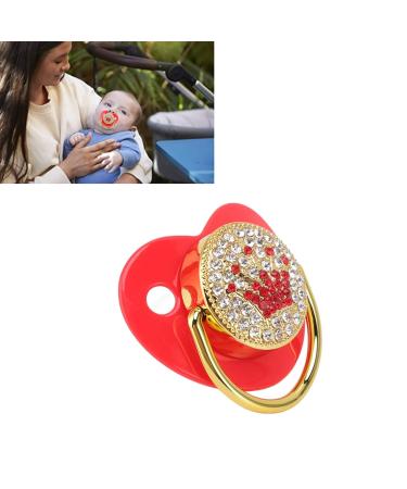 Ultra-Light Soft Silicone Baby Pacifier for Newborns | Shiny Red Pacifiers for 6-18 Month Infants & Breastfed Babies - Buy Online on GoSupps.com