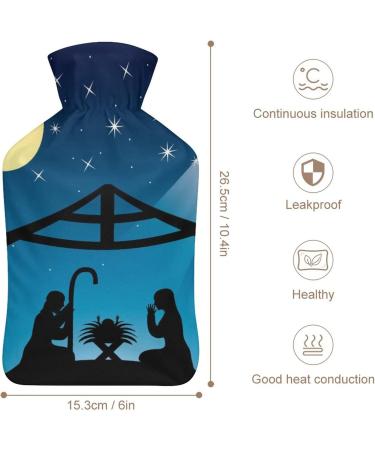 Prayer Hot Water Bottle with Plush Cover - Hand Warmer for Adults & Children | 26.5x15.3cm - Ideal for Comfort & Relief | International Shipping Available - Buy Online on GoSupps.com