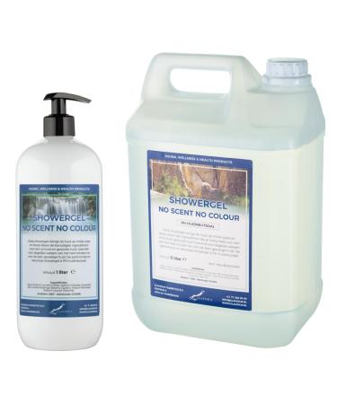 Claudius Showergel No Scent No Colour 5 liter + 1 liter met pomp wit