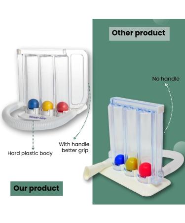 Wonder Care - 3 Balls Incentive Spirometer | Deep Breathing Lung Exerciser | Washable and Hygienic - Buy Online on GoSupps.com