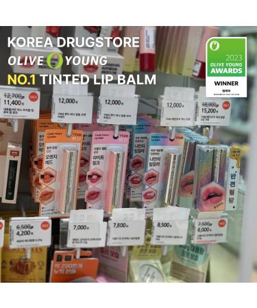 YNM Candy Honey Lip Balm - Light Pink & 4 Colors | Non-Sticky K-Beauty Tinted Lip Balm with Manuka Honey for Moisture & High Shine - Buy Online on GoSupps.com