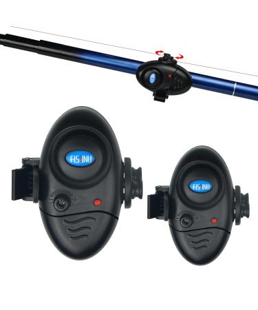 FISHNU Volume Adjustable Fishing Alarms,Fish Bite Alarm Indicators(Pack of 2)