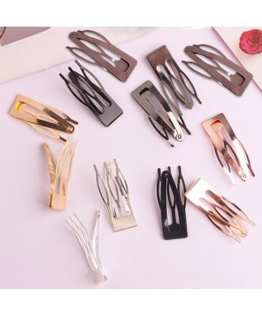 DAZISEN 24 Pieces Snap Hair Clips Women'S Anti-Slip Styling Accessories Hairpins For Hairdressing Salon Supplies Rose Gold - Buy Online on GoSupps.com