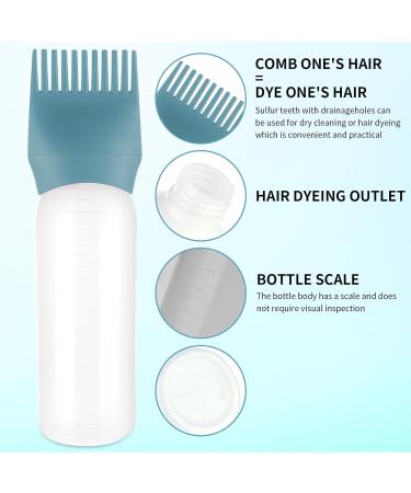 Sibba Root Ridge 6oz Applicator Bottle & Brush - Professional Hair Dye Tools - Dark Green Hair Oil Applicator for Precise Coloring - Buy Online on GoSupps.com