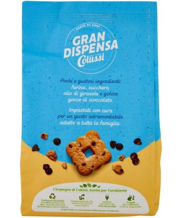  Italian Gourmet E.R. Lot of 6 Biscotti Frollini Gran Dispensa Gocce Cioccolato Biscuits with chocolate chips biscuits 600 g + Italian Gourmet Pulp 400 g - Buy Online on GoSupps.com