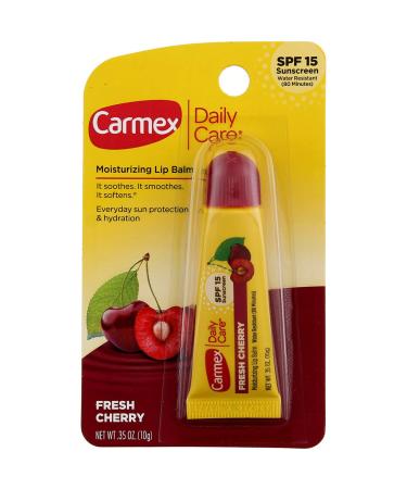 Carmex Daily Care Moisturizing Lip Balm Fresh Cherry SPF 15 .35 oz (10 g)