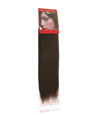 Yaki Weave Brownest Brown (2) 16" | Relaxed Hair Extensions | Human Hair Extensions | 16" American Pride 2