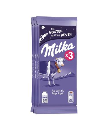 Milka Milk Chocolate - 3 bars of 100g