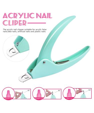 Clear Coffin Nails Tips Half Cover 500Pcs - IKOCO Professional Ballerina False Nails Kit with Glue, Clipper, and Buffer - Buy Online on GoSupps.com