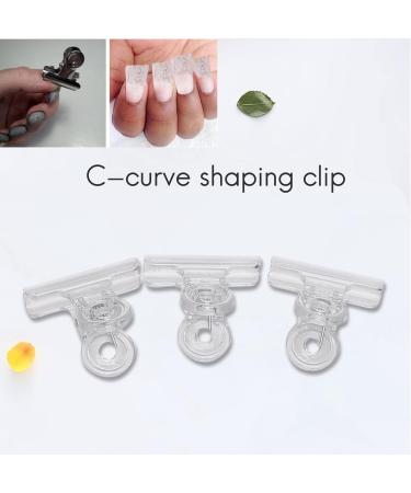 Weetack Rusian C Nail Clamps Clips Multifunctional Tool Acrylic Nails Pinchers Transparent Set of 6 - Buy Online on GoSupps.com