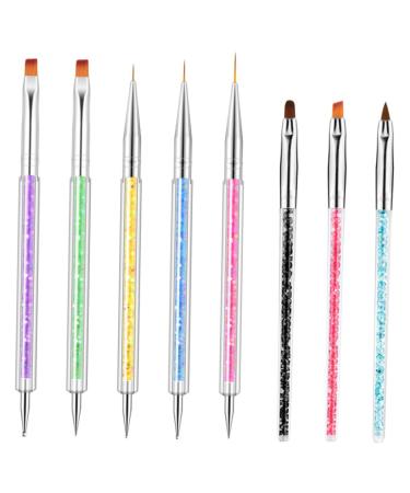 minkissy 1 Set Nail Pen Nail Tech Accessories Dotting Pen Household Tools Wear- Resistant Nail Painting Tools Nail Art Liner Brush Pro Tools Portable Dotting Tools Drawing Pen 3d Major Abs