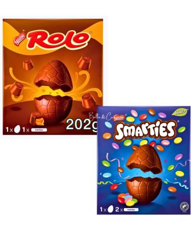 Rolo and Smarties Large Chocolate Easter Eggs | Chocolate Easter Egg 2023 | Creme Eggs | Perfect for Egg Hunt | Chocolate Gifts | Thank You Gifts | Easter Party - Buy Online on GoSupps.com
