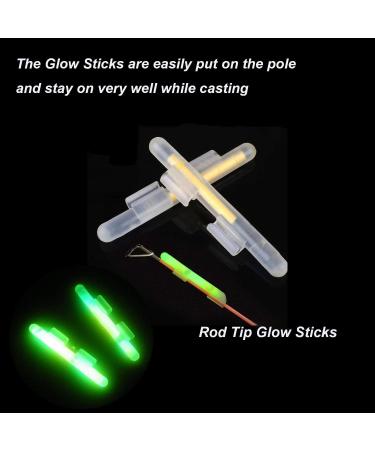 THKFISH Fishing Glow Sticks 100pcs (50bags) - Green Fluorescent Night Fishing Lights for Rod Tip, Floats, and Safety - Sizes M, L, XL - 2.7X3.2mm - Buy Online on GoSupps.com