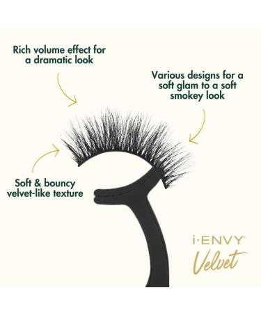 i-ENVY False Lashes | Velvet Soft Fluffy Wispy Volume Faux Mink Extensions - Dramatic Cat Eye Look (03) - Reusable International Shipping Available - Buy Online on GoSupps.com
