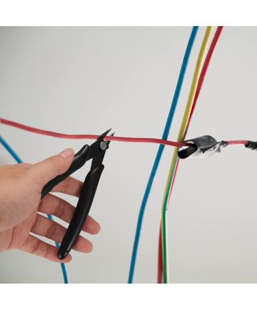 4 Pcs Wire Cable Cutters Side Cutters Precision Flush Cutters Wire Strippers Electrical Snips Pliers Strippers Cutters Electrical with Soft Grip for Jewelry Craft DIY - Blue/Black - Buy Online on GoSupps.com