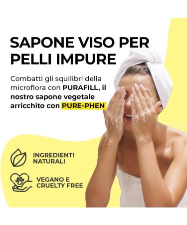  Altagamma Italia PURAFILL RESET Purifying Vegetable Soap 100 g - Face Impure Skin - Buy Online on GoSupps.com