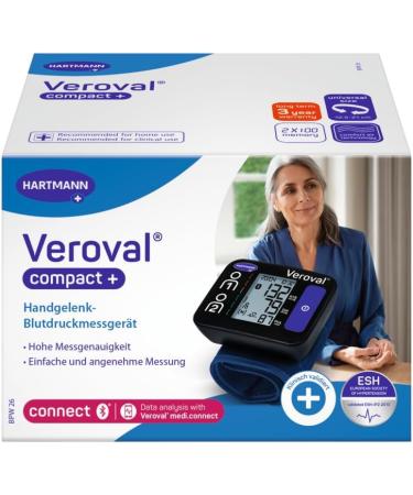 Veroval Compact Wrist Blood Pressure Monitor BPW 26 - Easy 3-Way Measurement & Bluetooth App Connectivity | International Shipping Available - Buy Online on GoSupps.com