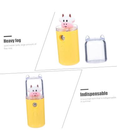 FOMIYES Moisturizer Mini Humidifier Mist Facial Steamer Pocket Size Humidifier Travel Sprayer Carry 3.8x3.8x10.8cm Yellow - Buy Online on GoSupps.com