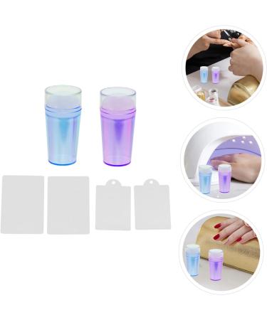DOITOOL 4 Sets Nail Stamp Nail Art Accessories Professional Nail Stencils Kit Clear Stamps Jelly Nail Art Stamper Silicone Stamps Glitter Outfit Silicone Gel Scraper Set Girl Silica Gel - Buy Online on GoSupps.com