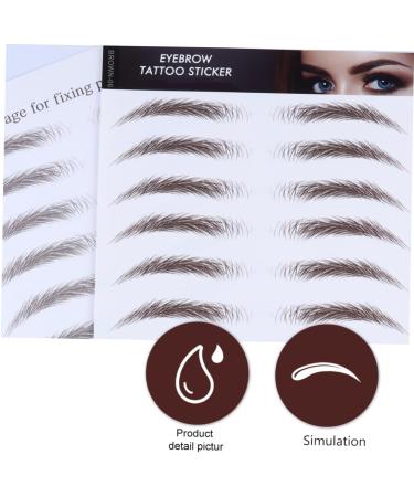 HAPINARY 4pcs Eyebrow Stickers Tatoo Eyebrow Makeup Eyebrow Shape Water Transfer Eyebrow Sticker Hair 6d Tool - Buy Online on GoSupps.com