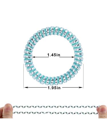 Winrase Colorful Spiral Phone Cord Hair Ties - 24pcs Hair Coil Ponytail Holders for Women and Girls - Buy Online on GoSupps.com