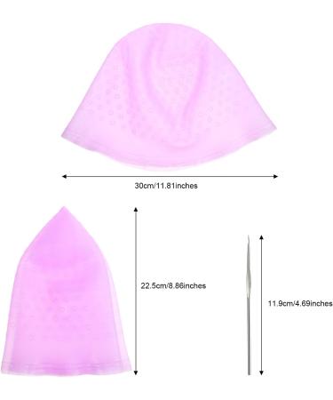 Silicone Highlight Cap - Reusable Salon Hair Coloring Dye Cap for Women/Girls (Purple) - Buy Online on GoSupps.com