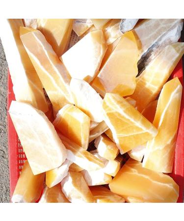 Stone 1 Kg Natural Rough and Raw Yellow Calcite Quartz Crystal Stone FUZEGRDLI - Buy Online on GoSupps.com