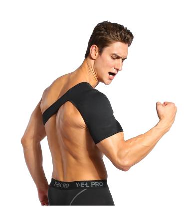 F&Y Right Shoulder Compression Support Brace | Neoprene Arm Stabilizer Sleeve for Pain Relief & Rotator Cuff Recovery - Flexible Strap for Men & Women - Buy Online on GoSupps.com