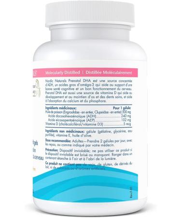 Nordic Naturals Prenatal DHA - Supports Brain Development in Babies During Pregnancy and Lactation Unflavoured 90 Count - Buy Online on GoSupps.com