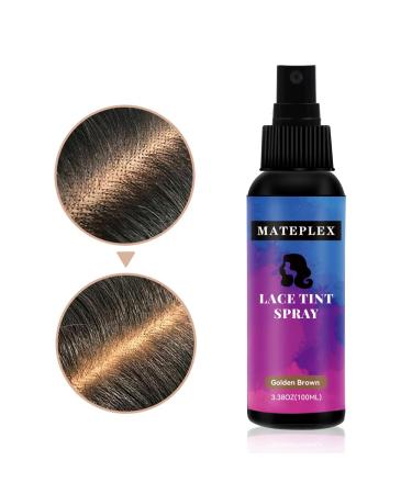 Lace Melting Tint Spray for Wigs Concealer for Hair Wigs Natural Finishing Edge Control for Women Toupees& Hairpieces(Golden Brown) - Buy Online on GoSupps.com
