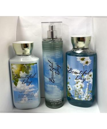 Bath & Body Works Beautiful Day Gift Set - All New Daily Trio (Full-Sizes)